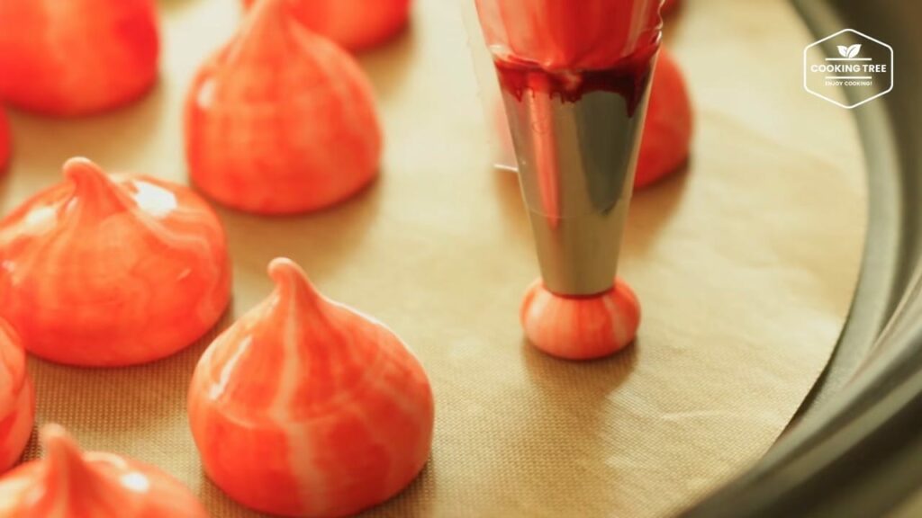 Christmas kisses meringue cookies Cooking tree