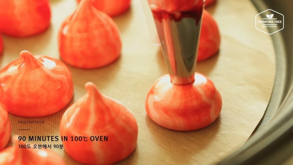 Christmas kisses meringue cookies Cooking tree