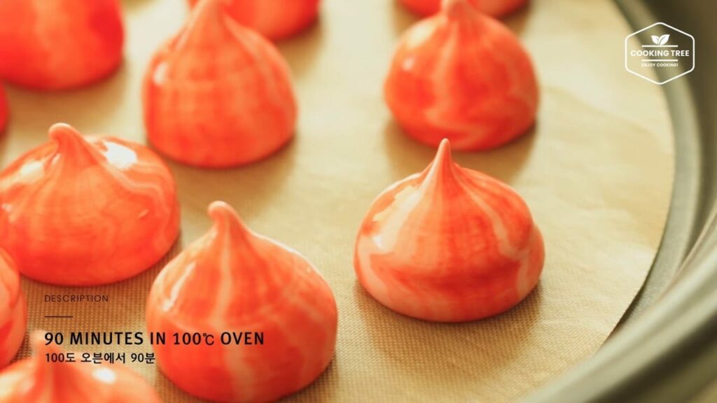 Christmas kisses meringue cookies Cooking tree