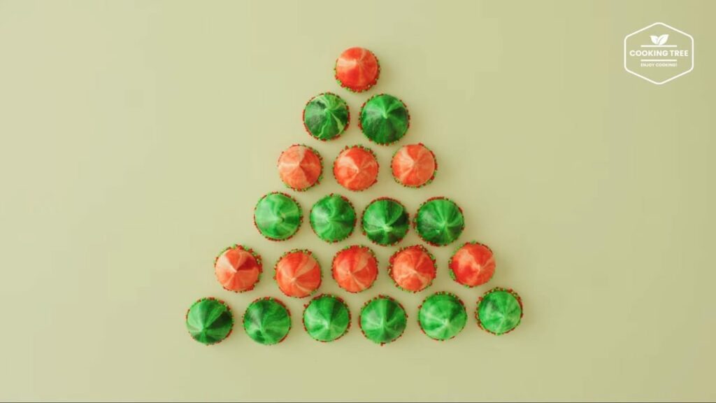 Christmas kisses meringue cookies Cooking tree