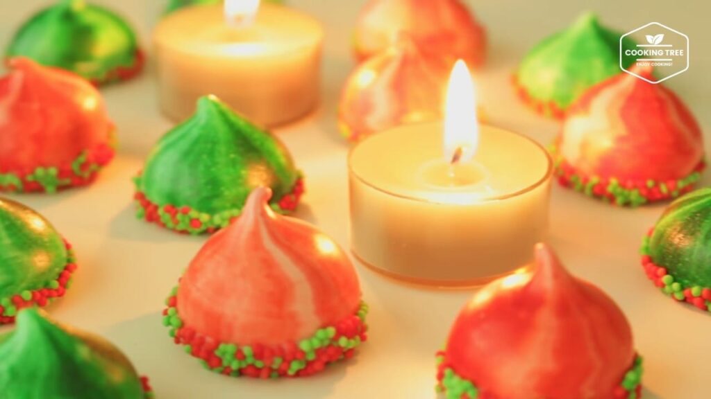 Christmas kisses meringue cookies Cooking tree