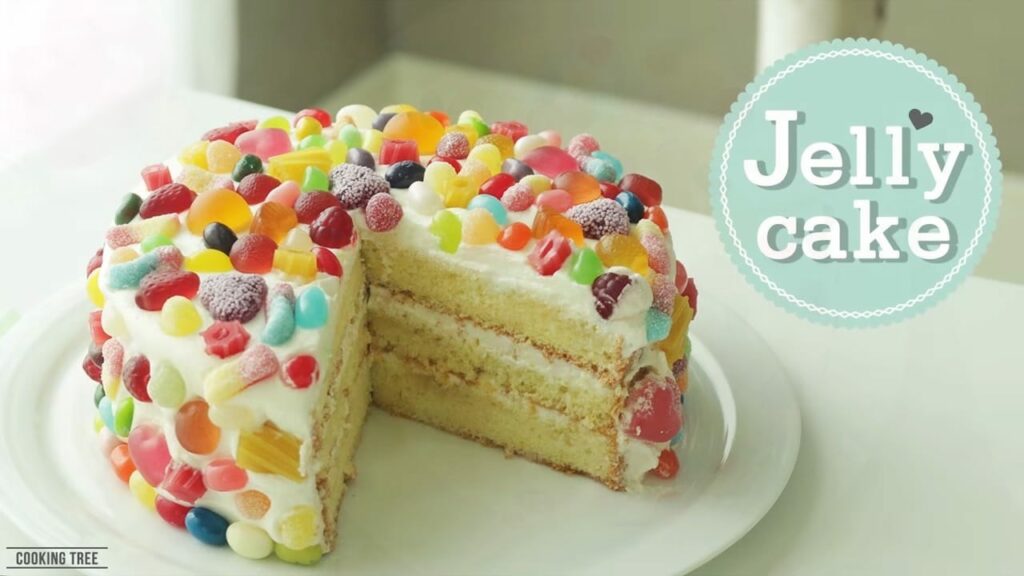 Colorful Jelly Cake Cream cake Cooking tree