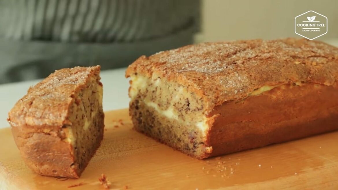 Cream Cheese Filled Banana Bread Recipe