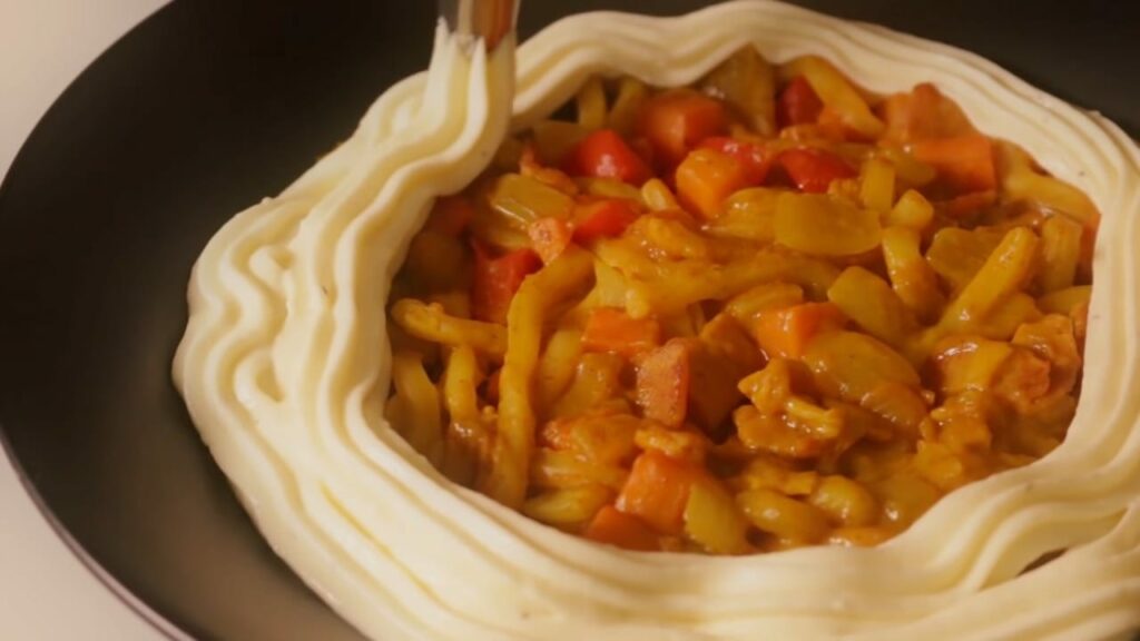 Creme-Curry-Udon 10 Cream curry udon Cooking tree