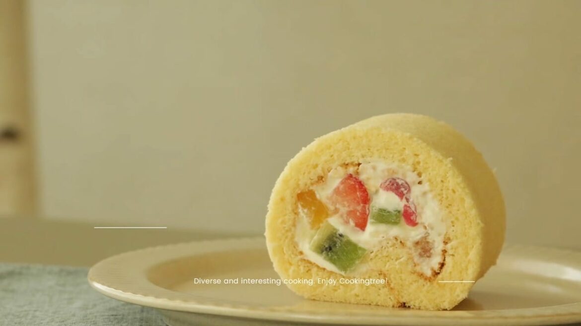 Fruits roll cake Recipe