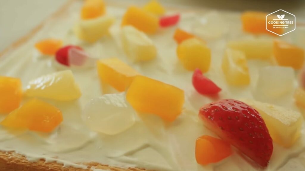 Fruits roll cake Recipe Cooking tree