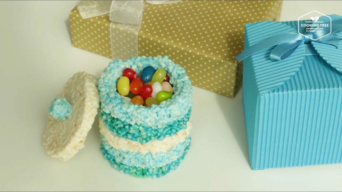 Gift box Rice crispy treats Cooking tree Gift box Rice crispy treats Cooking tree