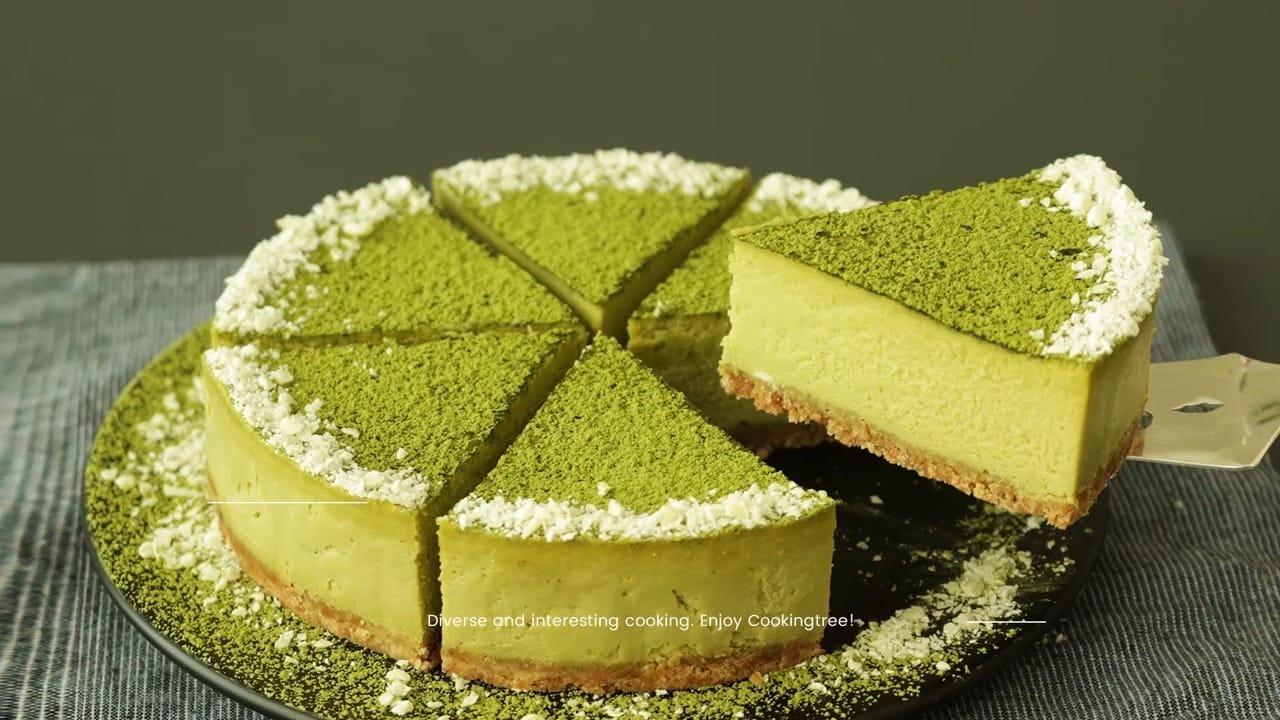 How to make Green tea cheesecake (Matcha cake)