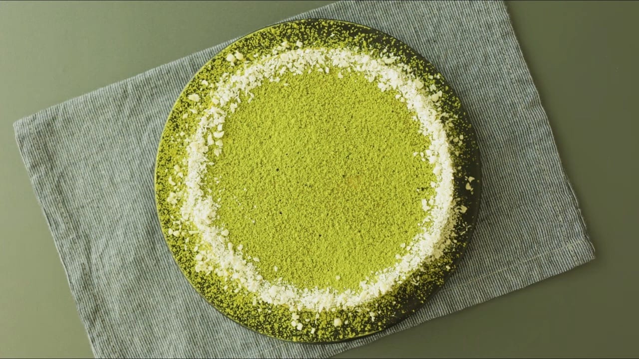 How to make Green tea cheesecake (Matcha cake)