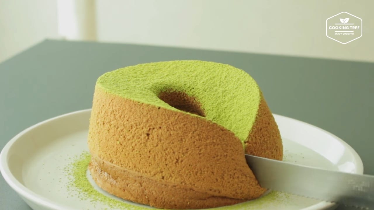 How to make Green tea chiffon cake (Matcha Cake)