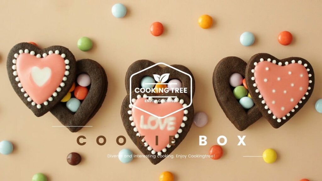 Heart cookie chocolate box Recipe Cooking tree