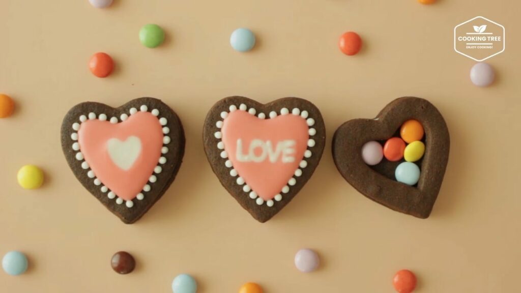 Heart cookie chocolate box Recipe Cooking tree