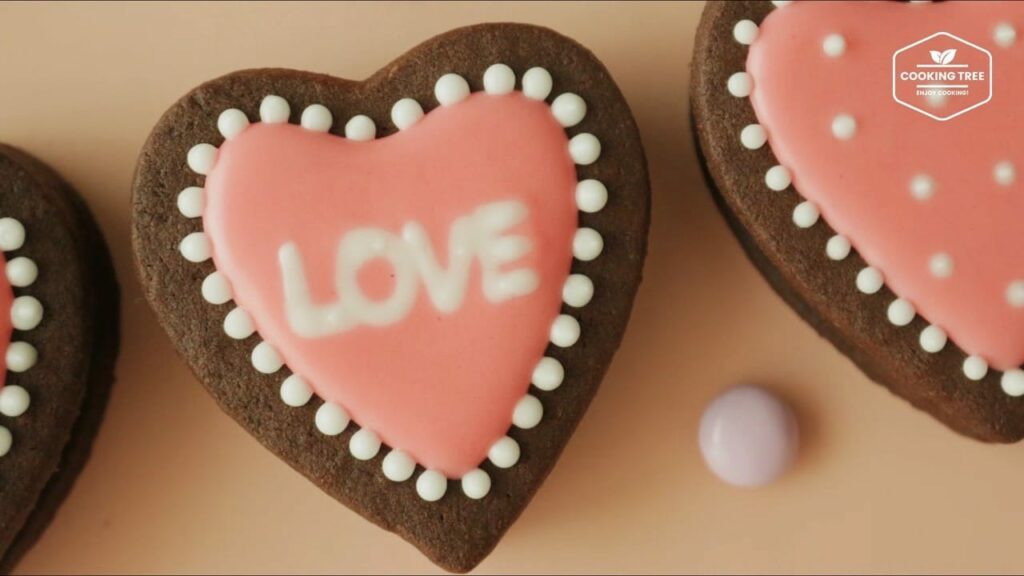 Heart cookie chocolate box Recipe Cooking tree