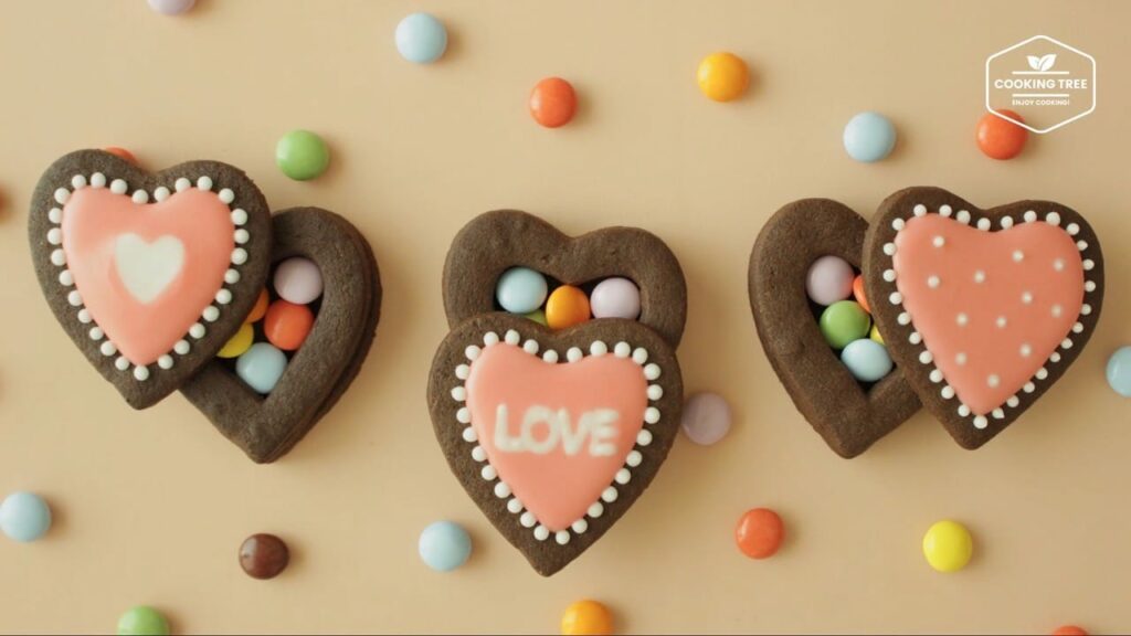 Heart cookie chocolate box Recipe Cooking tree