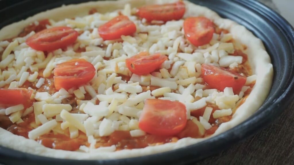 Homemade Tomato Basil Pizza Cooking tree