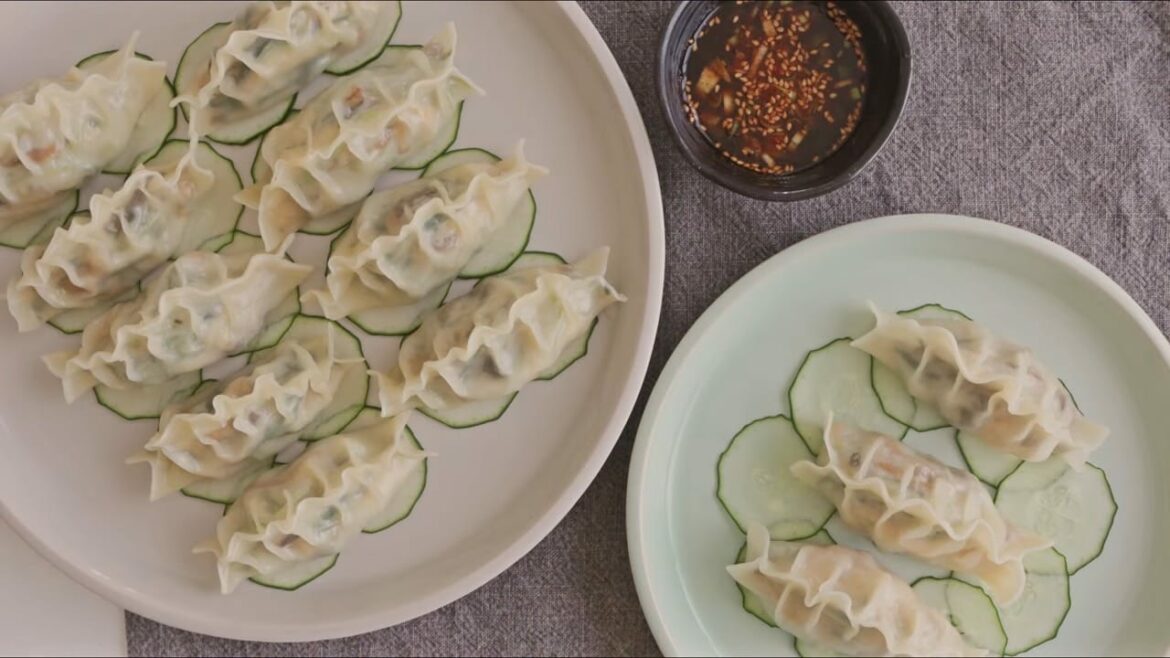 Korea summer cucumber dumplings Cooking tree Korea summer cucumber dumplings Cooking tree