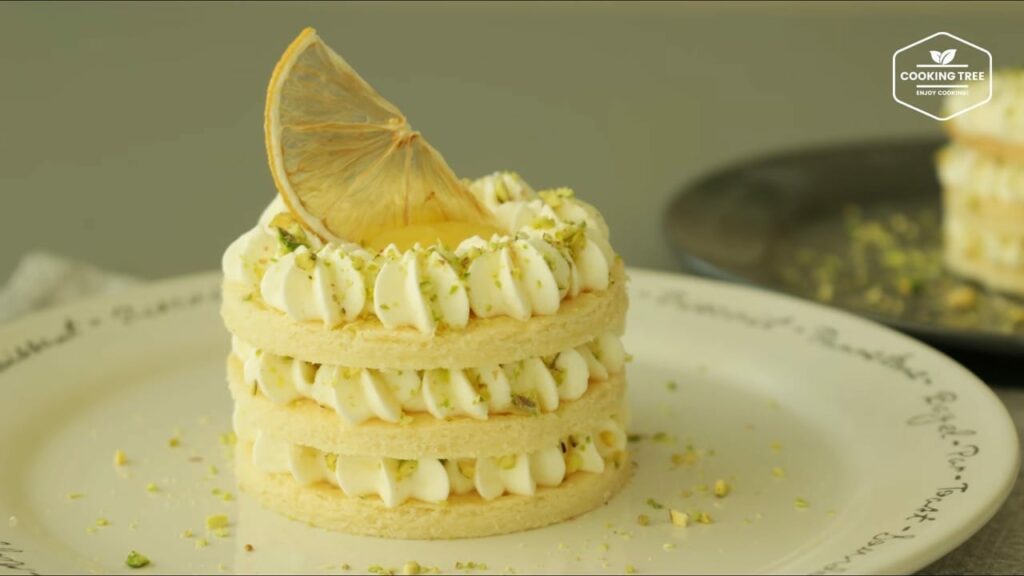 Lemon curd pistachio Mille feuille Rcipe Cooking tree