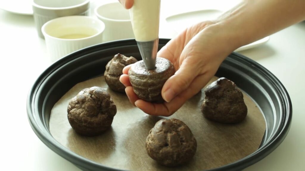 Oreo Cream Puffs chocolate choux Cooking tree
