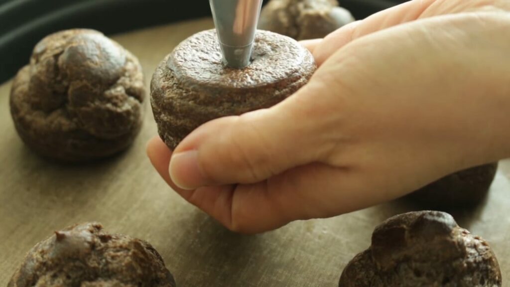 Oreo Cream Puffs chocolate choux Cooking tree