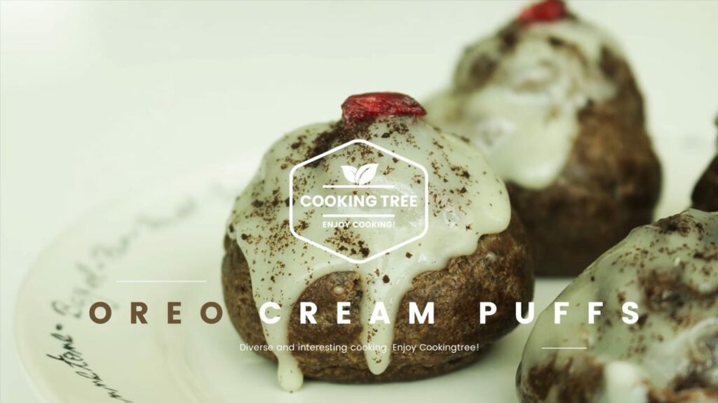 Oreo Cream Puffs chocolate choux Cooking tree