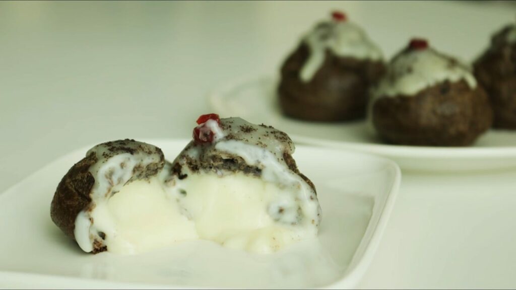 Oreo Cream Puffs chocolate choux Cooking tree