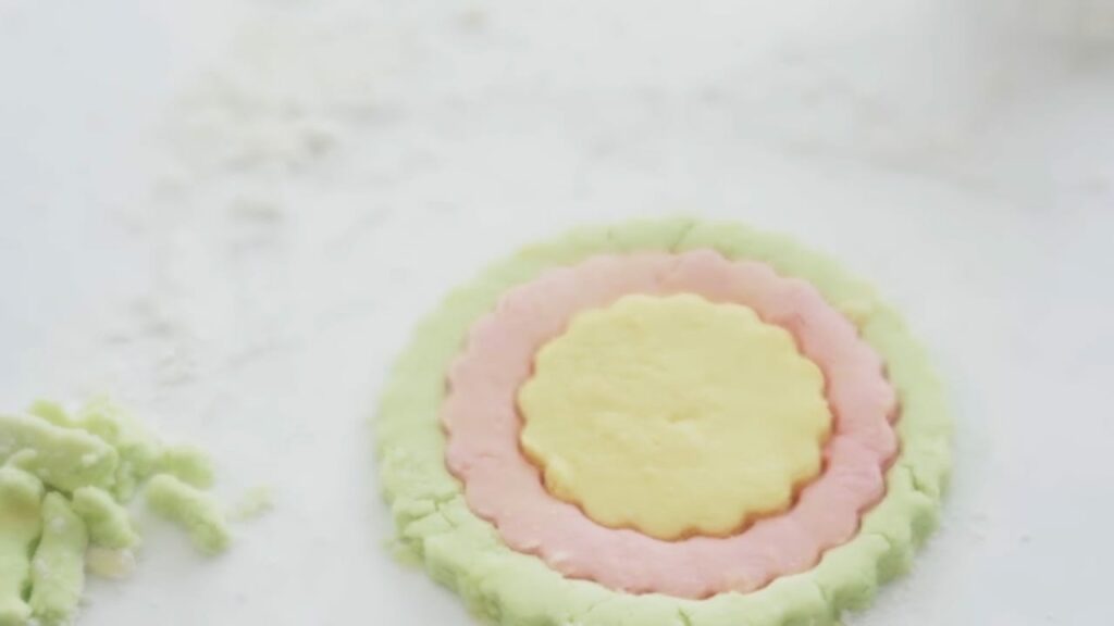 Pastel Rainbow Ruffle cookies Cooking tree