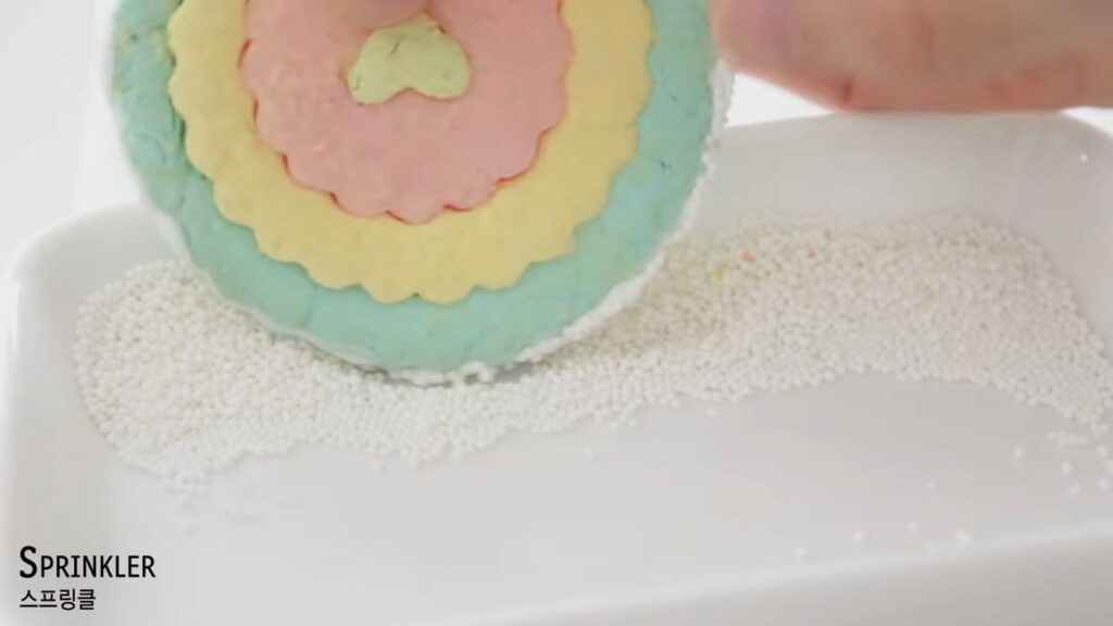 Pastel Rainbow Ruffle cookies Cooking tree