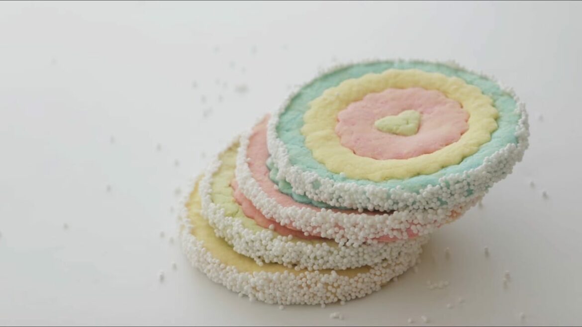 Pastel Rainbow Ruffle cookies Cooking tree Pastel Rainbow Ruffle cookies Cooking tree