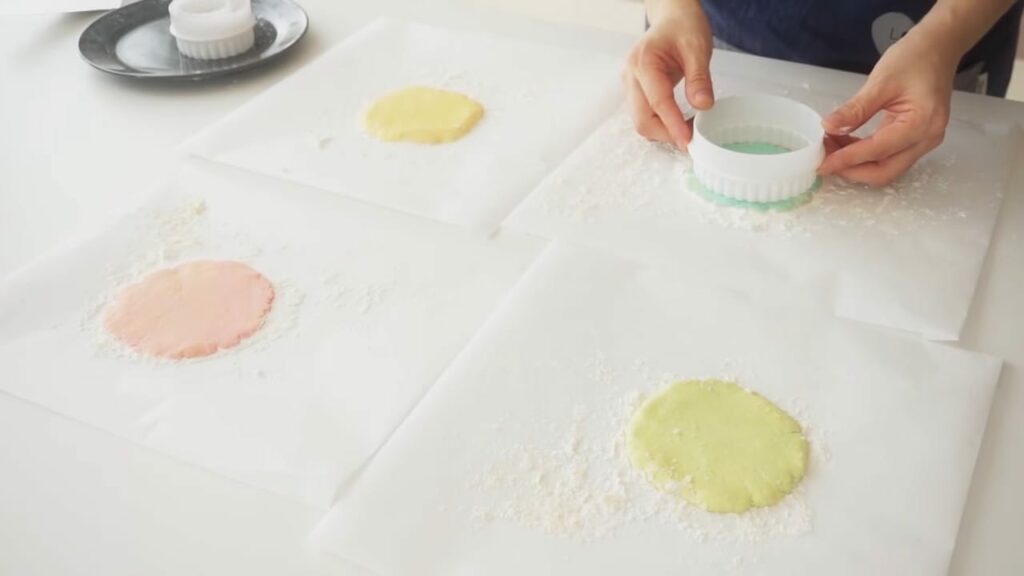 Pastel Rainbow Ruffle cookies Cooking tree