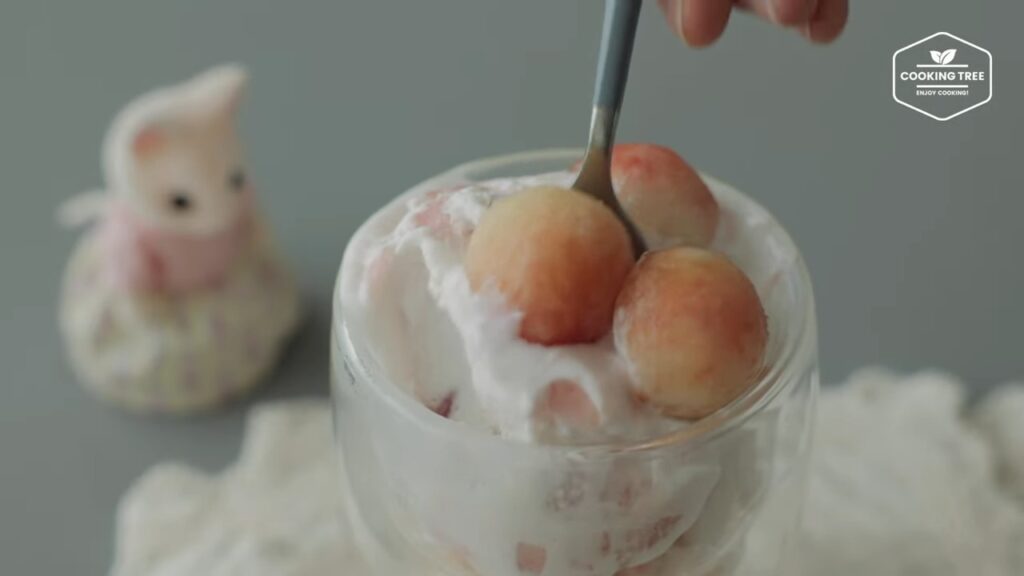 Peach Yogurt Ice Cream Recipe No Ice Cream Machine Cooking tree