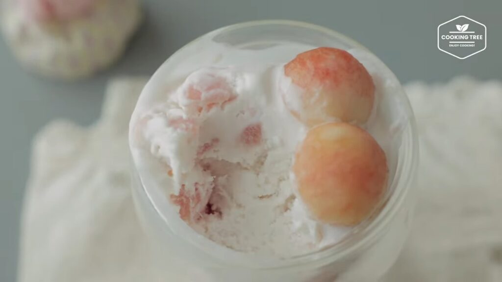 Peach Yogurt Ice Cream Recipe No Ice Cream Machine Cooking tree