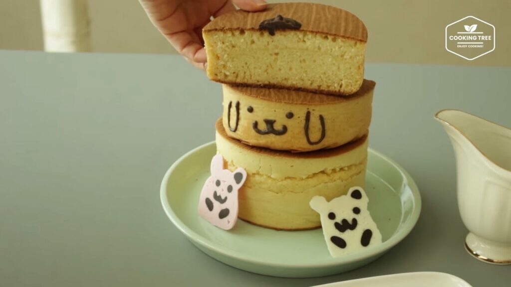 Pompom purin Thick pancake Cooking tree