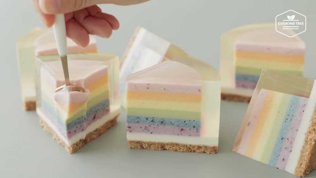 Rainbow Jelly Cheesecake Recipe Cooking tree