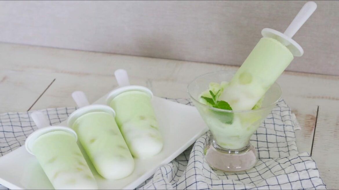 Real Melon icecream popsicle Cooking tree