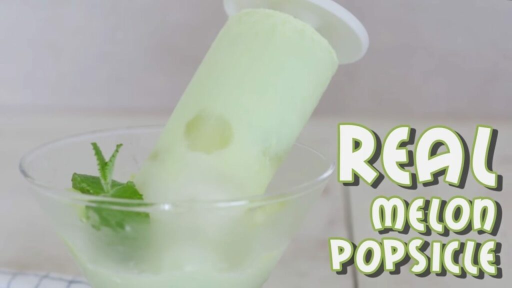 Real Melon icecream popsicle Cooking tree
