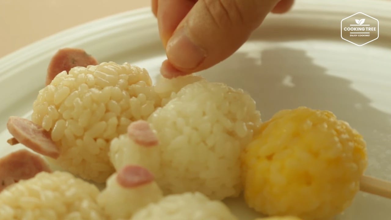 How to make Rilakkuma Rice ball Lunch Box