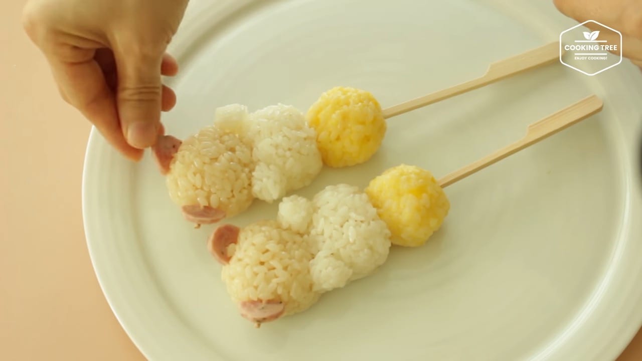 How to make Rilakkuma Rice ball Lunch Box