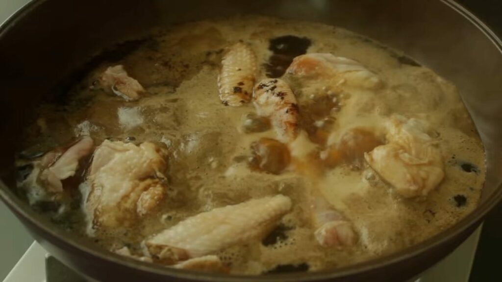 Steamed chicken Cooking tree