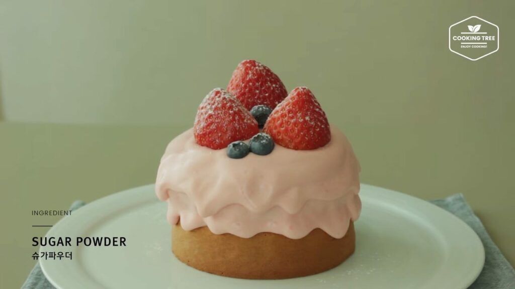 Strawberry Cream Castella Cake Recipe Cooking tree