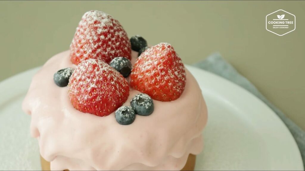 Strawberry Cream Castella Cake Recipe Cooking tree