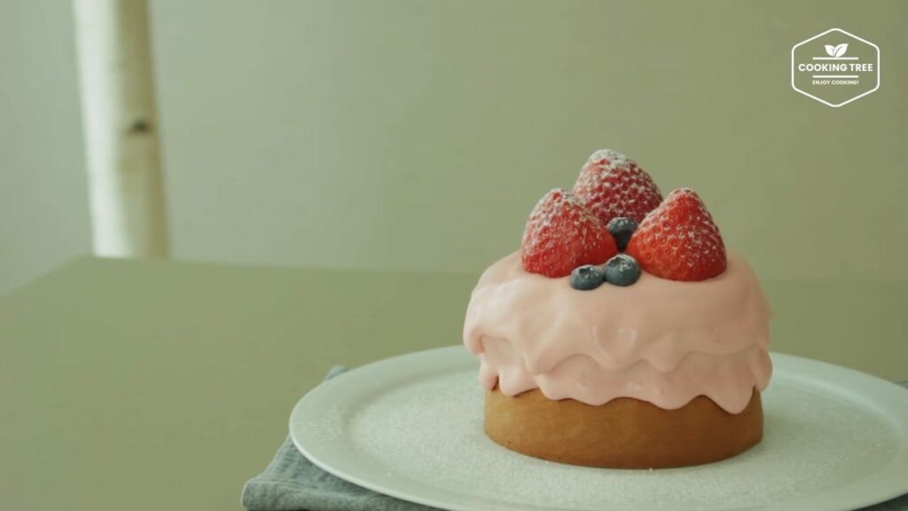 Strawberry Cream Castella Cake Recipe Cooking tree