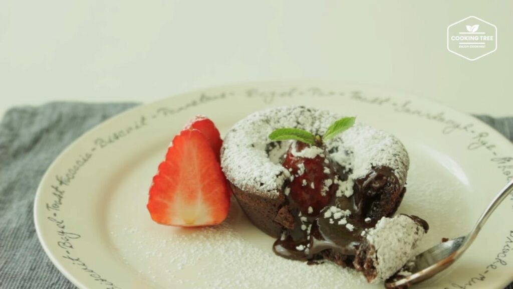 Strawberry fondant au chocolat Recipe Cooking tree