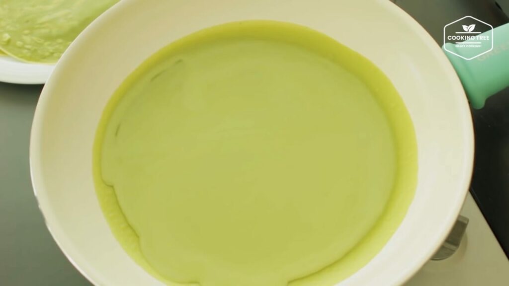 Strawberry green tea Matcha crepe cake Recipe Cooking tree
