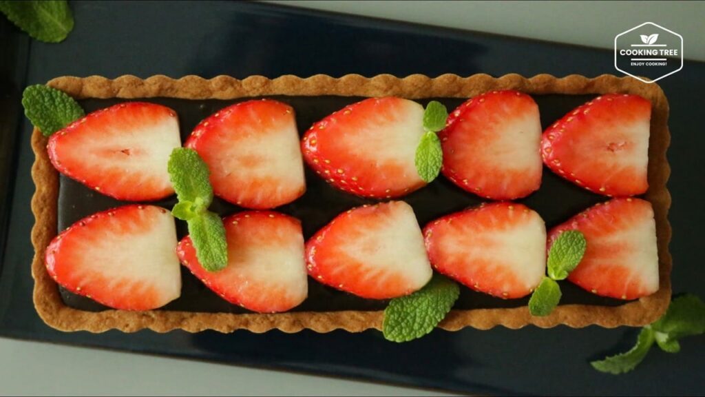 Strawberry tart With custard Ganache Cooking tree