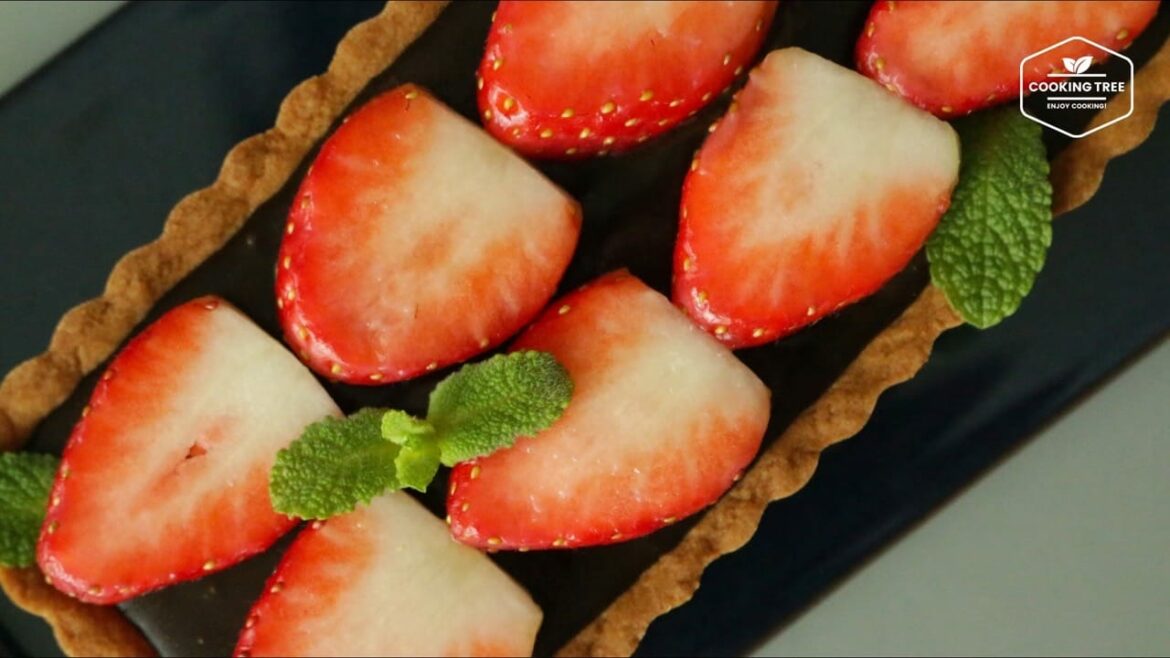 Strawberry tart With custard Ganache Cooking tree Strawberry tart With custard Ganache Cooking tree