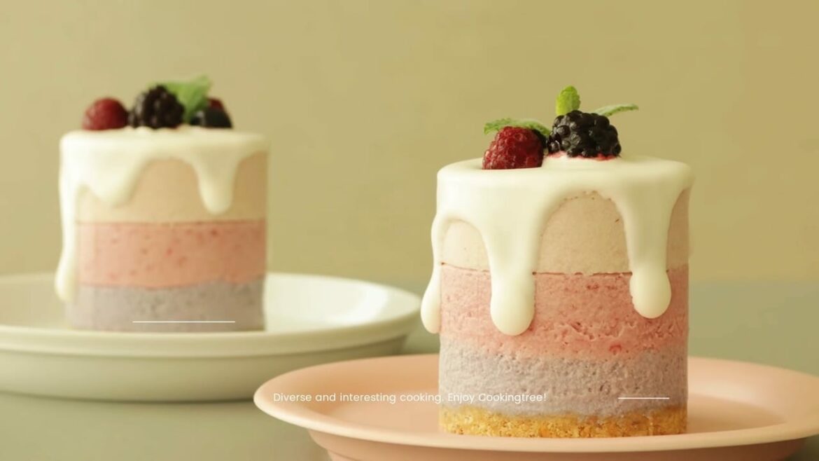 Triple berry mousse cake Cooking tree Triple berry mousse cake Cooking tree