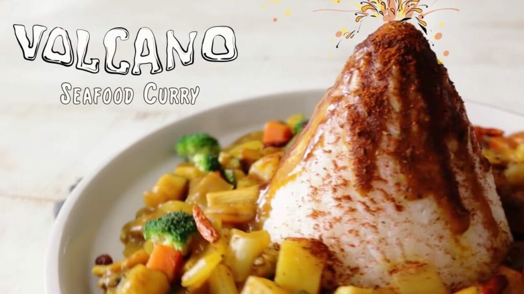 Volcano seafood curry Cooking tree