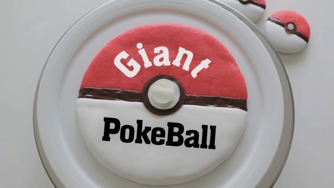 pokemon GO Giant PokeBall Icing cookies Cooking tree pokemon GO Giant PokeBall Icing cookies Cooking tree