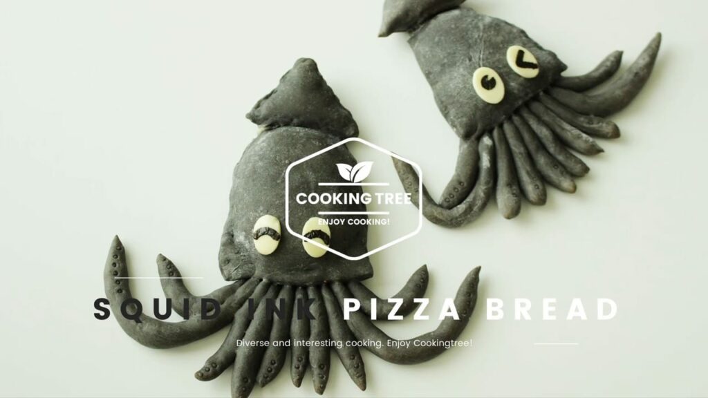 squid ink pizza bread Cooking tree