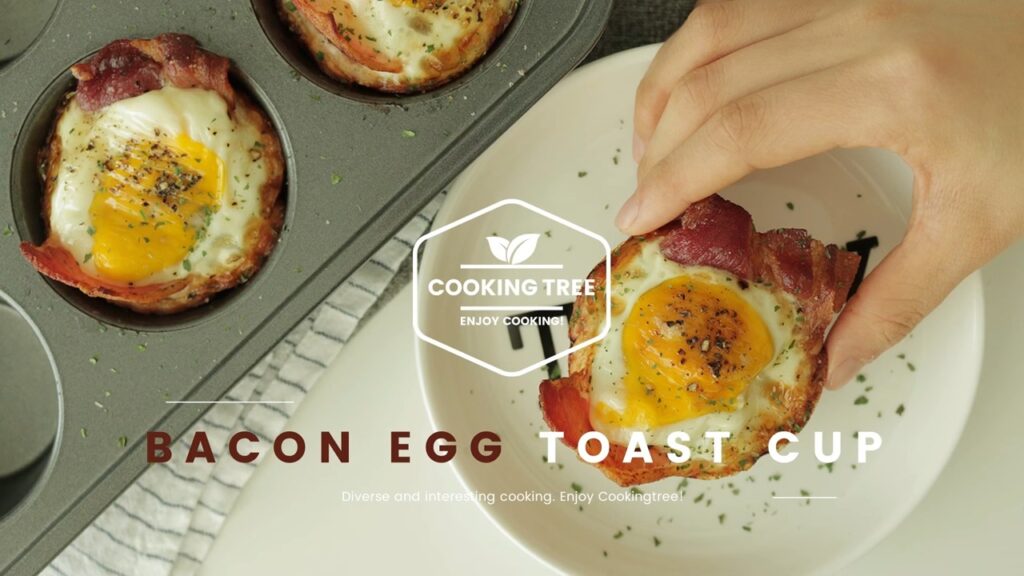 Bacon Egg Toast Cup Recipe Cooking tree